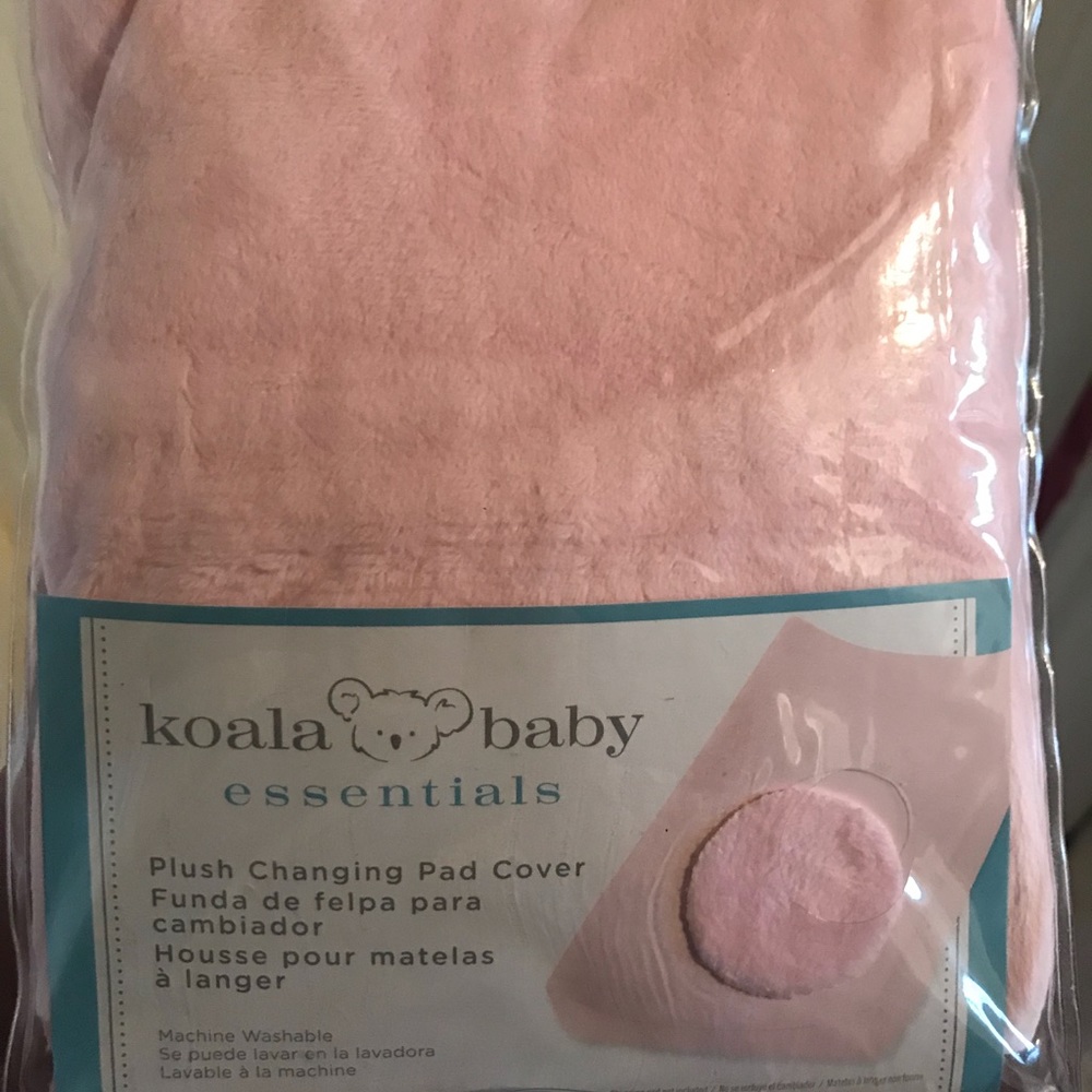 Plush changing pad cover